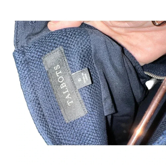 Talbots Women's Navy‎ Blue Elastic Waist Pull On Mini Skirt Size 6 - Picture 4 of 5